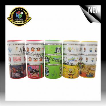 cartoon pattern Stainless steel lunch box thermal insulation